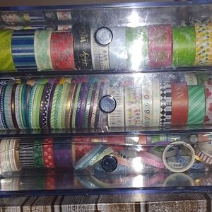 Acrylic washi storage container with washi